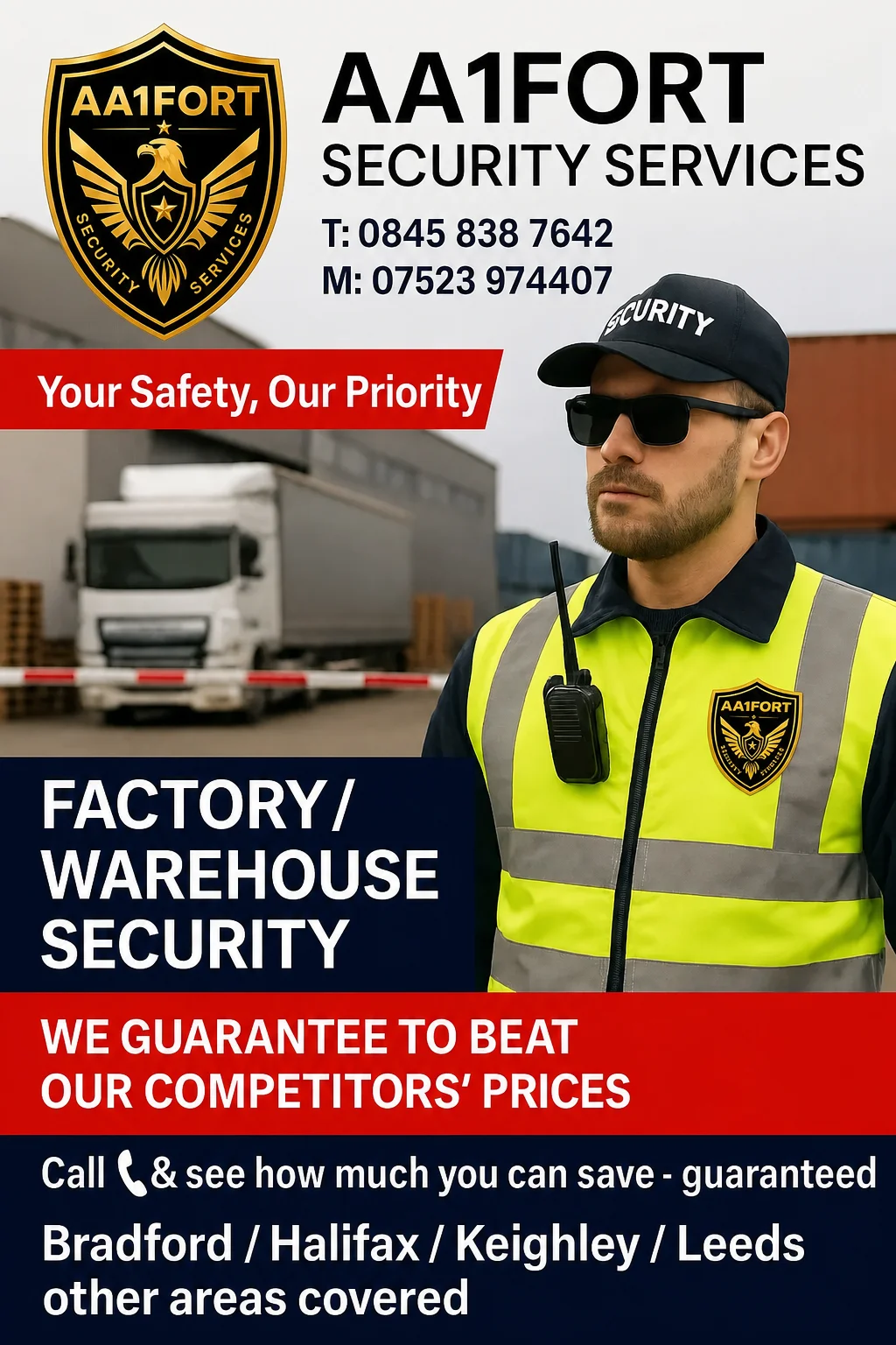 factory warehouse security guard